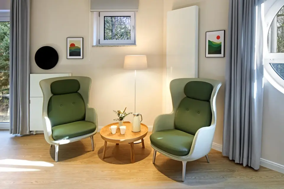 Sitzecke im Doppelzimmer