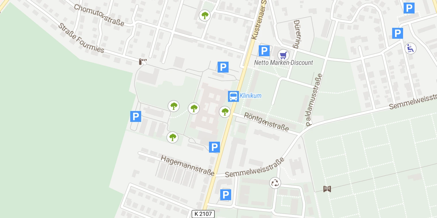 Kartenansicht AMEOS Klinikum Bernburg