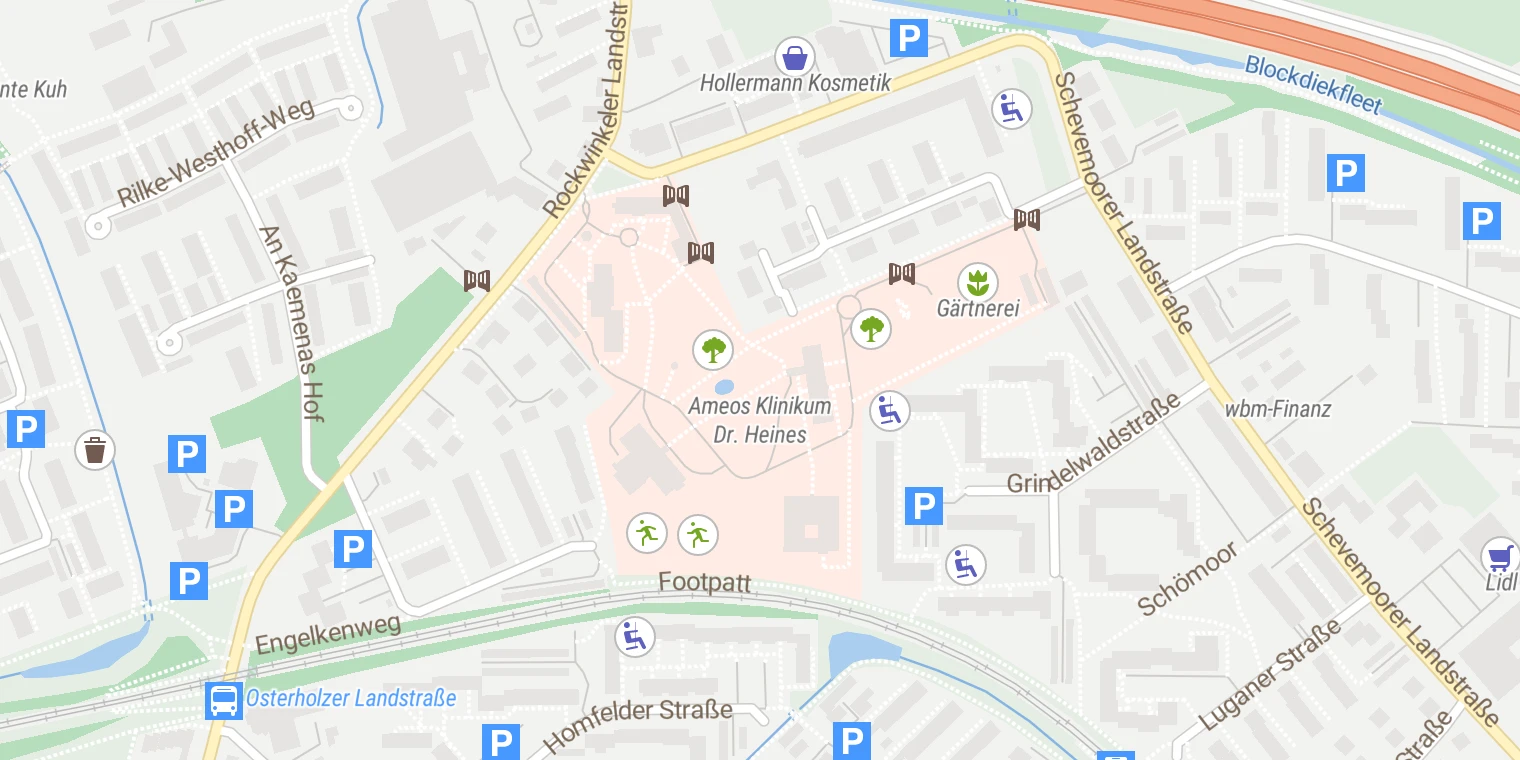 Kartenansicht AMEOS Klinikum Bremen
