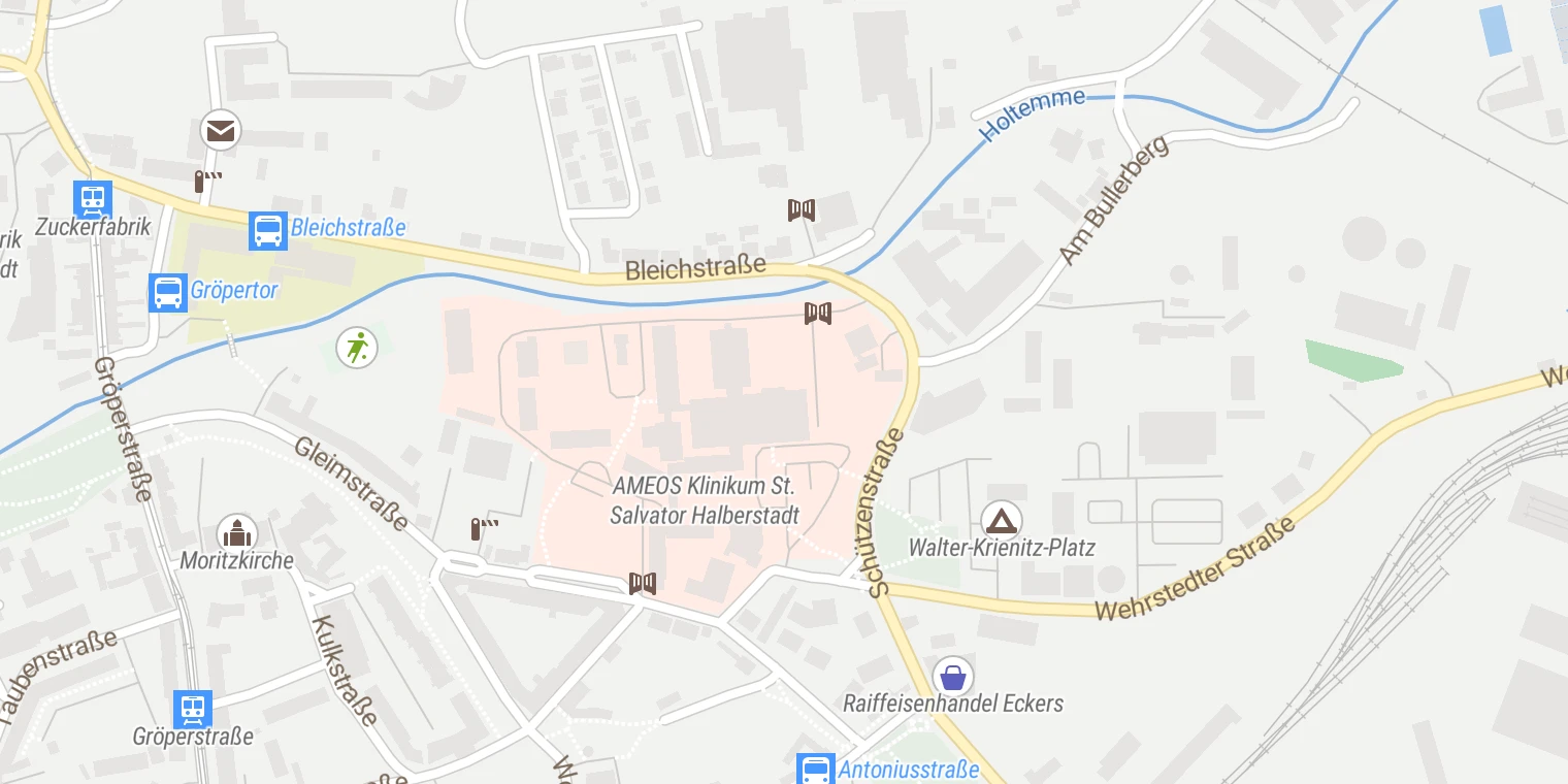 Kartenansicht AMEOS Klinikum Halberstadt