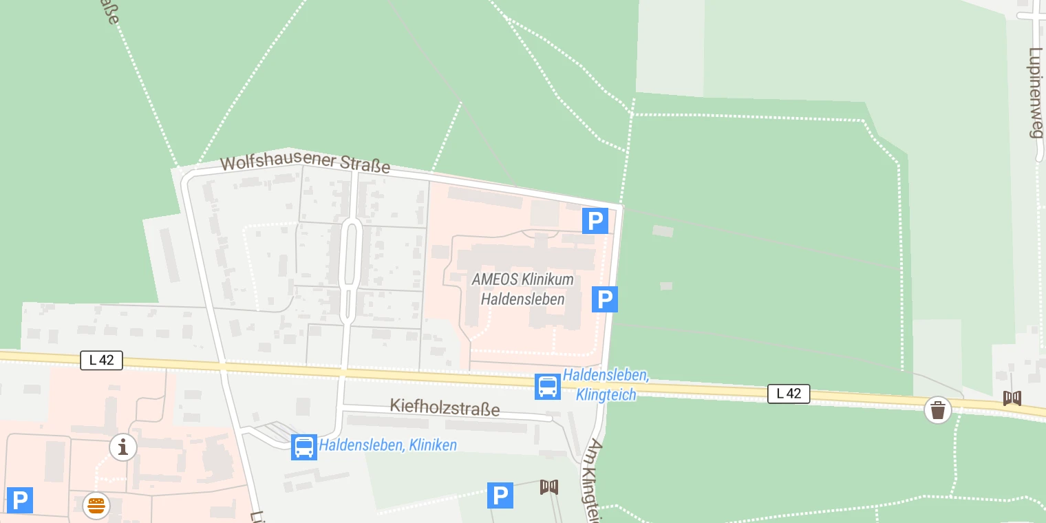 Kartenansicht AMEOS Klinikum Haldensleben
