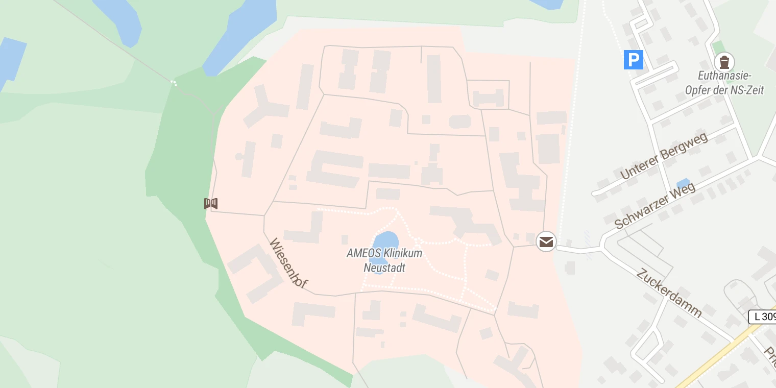 Kartenansicht AMEOS Klinikum Neustadt