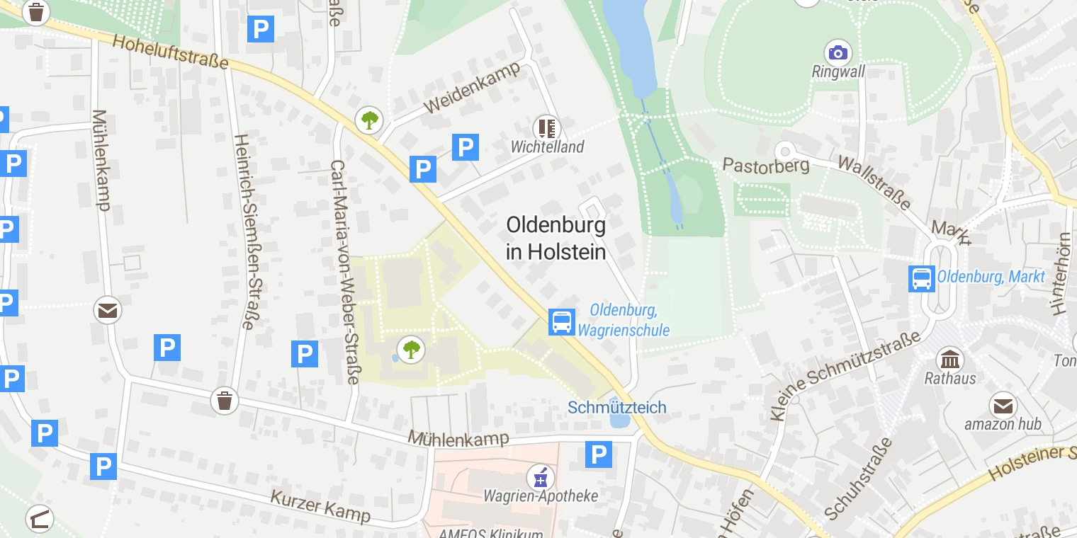 Kartenansicht AMEOS Tagesklinik Oldenburg