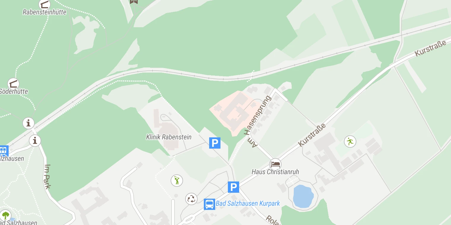 Kartenansicht Asklepios Neurologische Klinik Bad Salzhausen