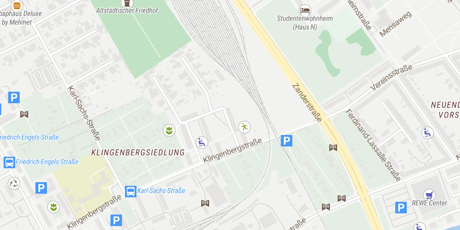 Kartenansicht Asklepios Tagesklinik Brandenburg an der Havel