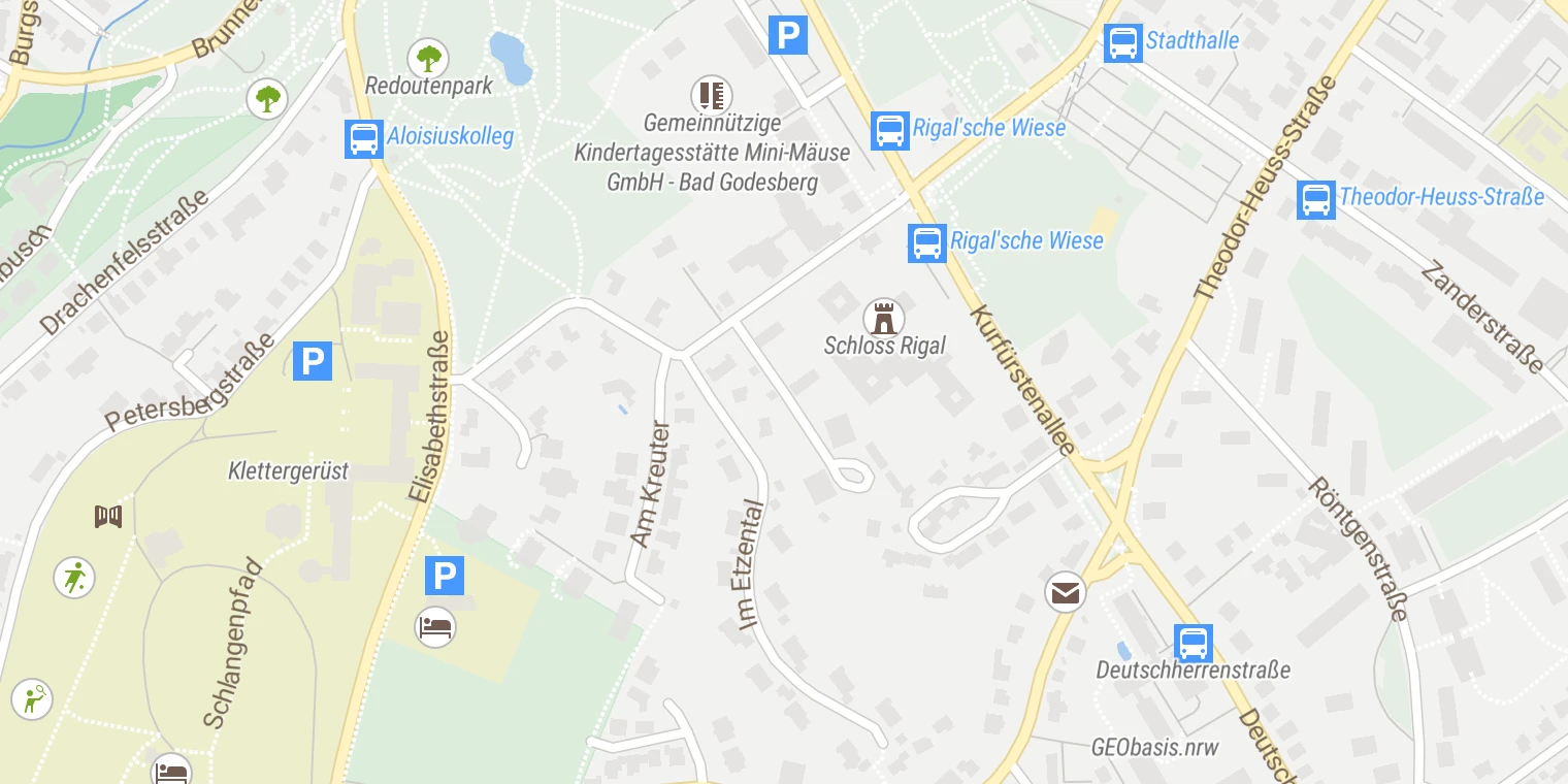Kartenansicht Augenklinik Dardenne