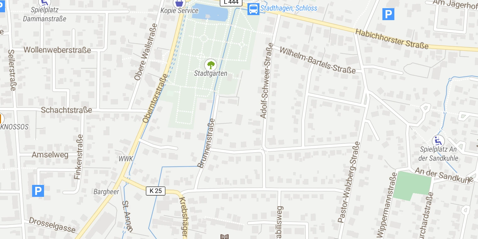 Kartenansicht Augenklinik Stadthagen