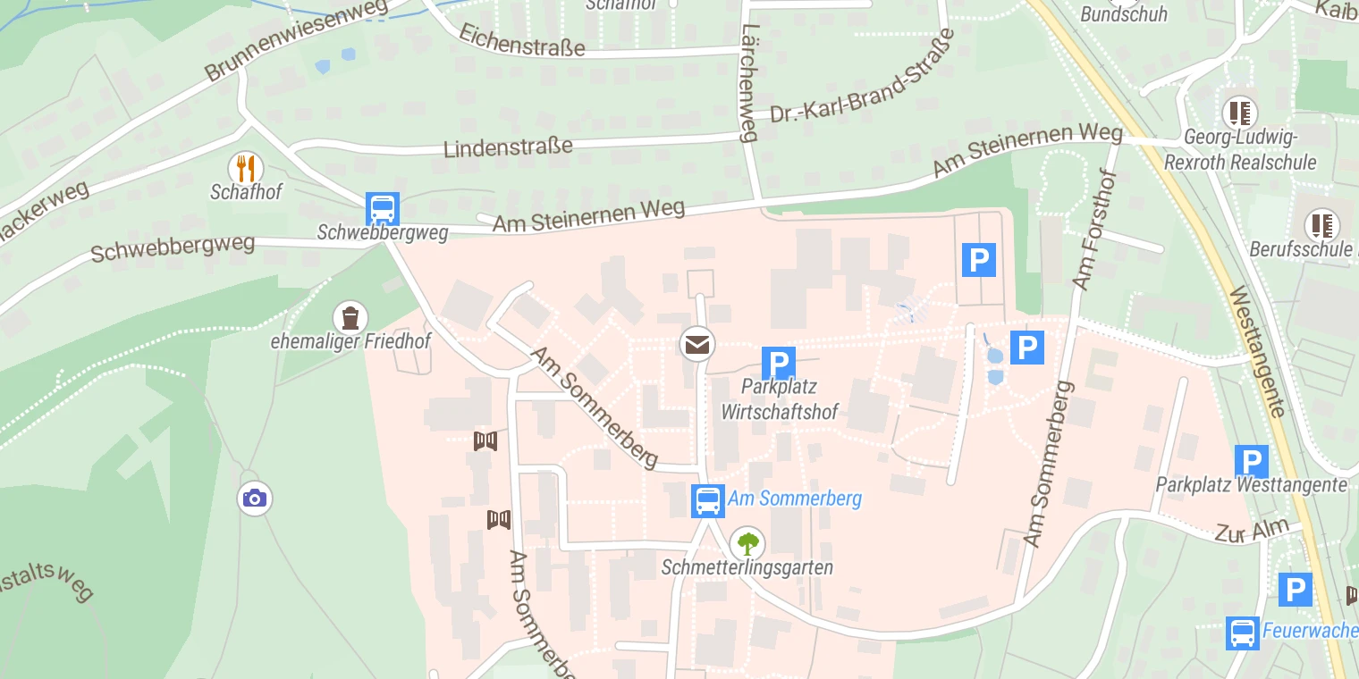 Kartenansicht Bezirkskrankenhaus Lohr
