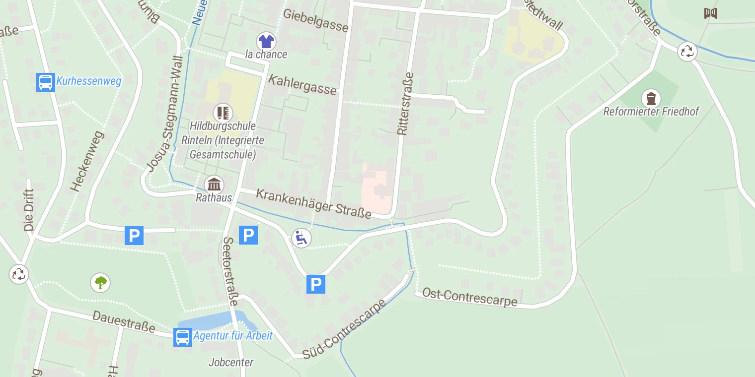 Kartenansicht Burghof-Klinik Haus 1