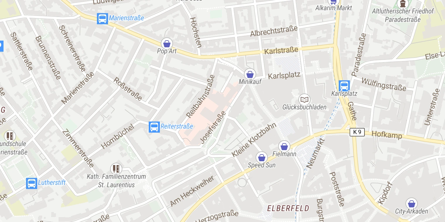 Kartenansicht Krankenhaus St. Josef