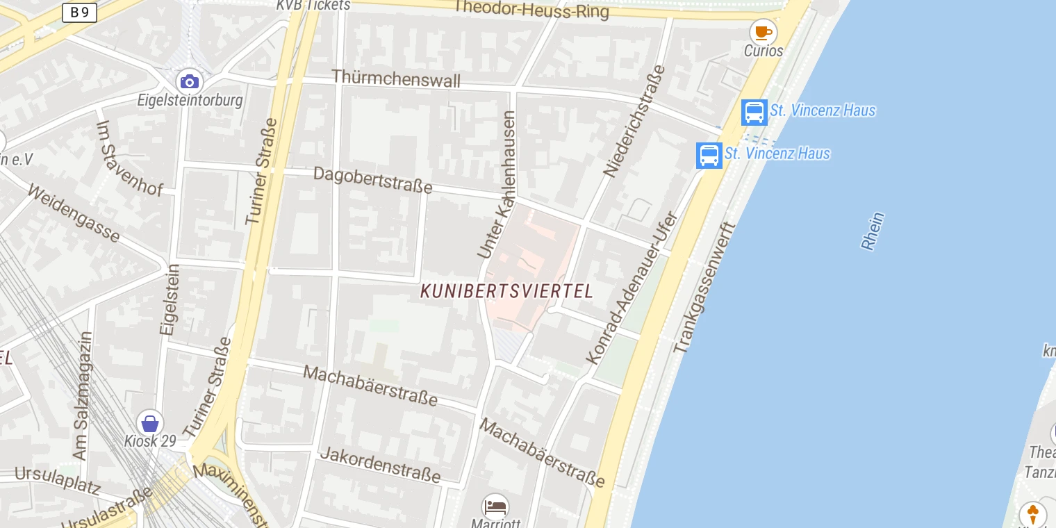 Kartenansicht Cellitinnen-Krankenhaus St. Marien