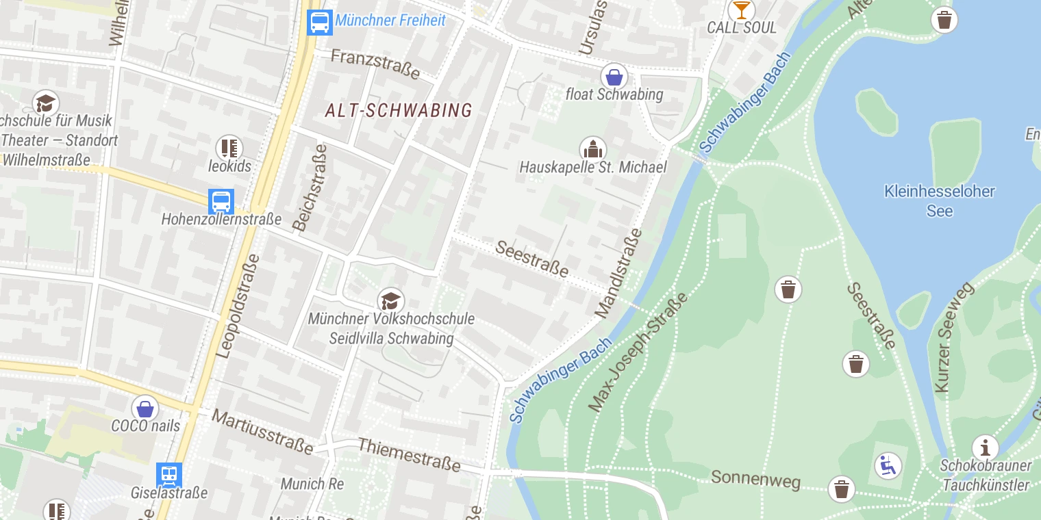 Kartenansicht Clinic Dr. Decker