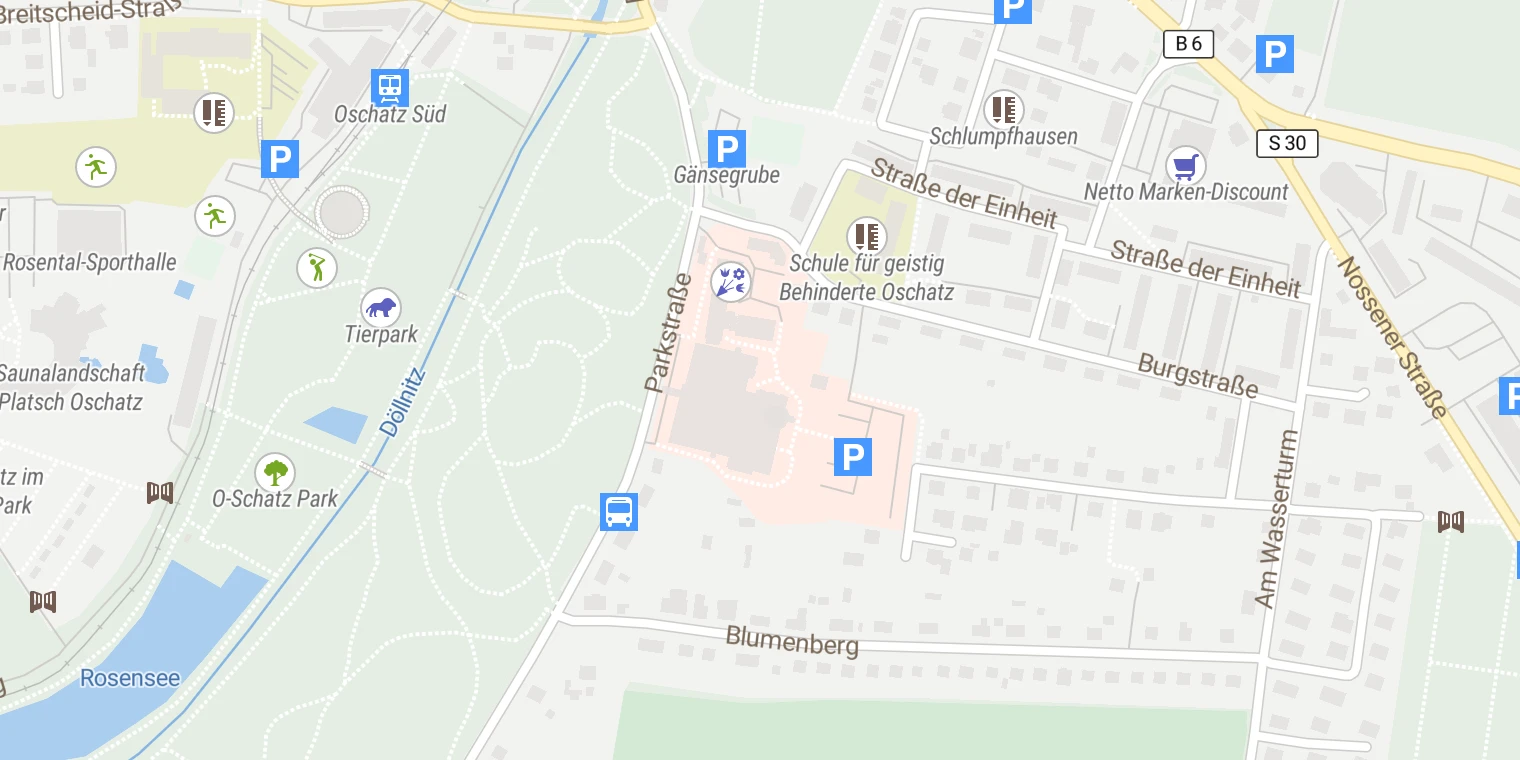 Kartenansicht Collm Klinik Oschatz