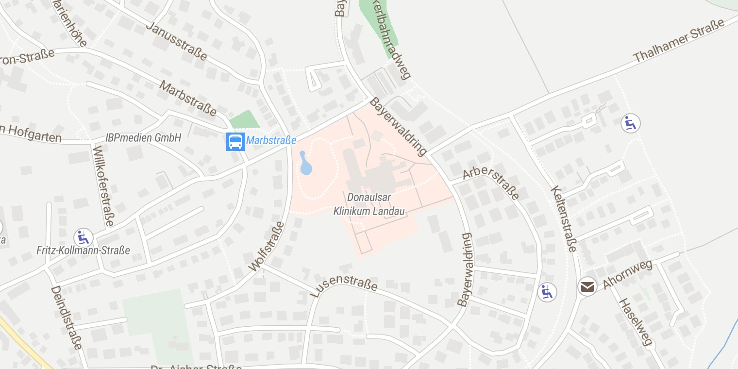 Kartenansicht Donauisar Klinikum Landau
