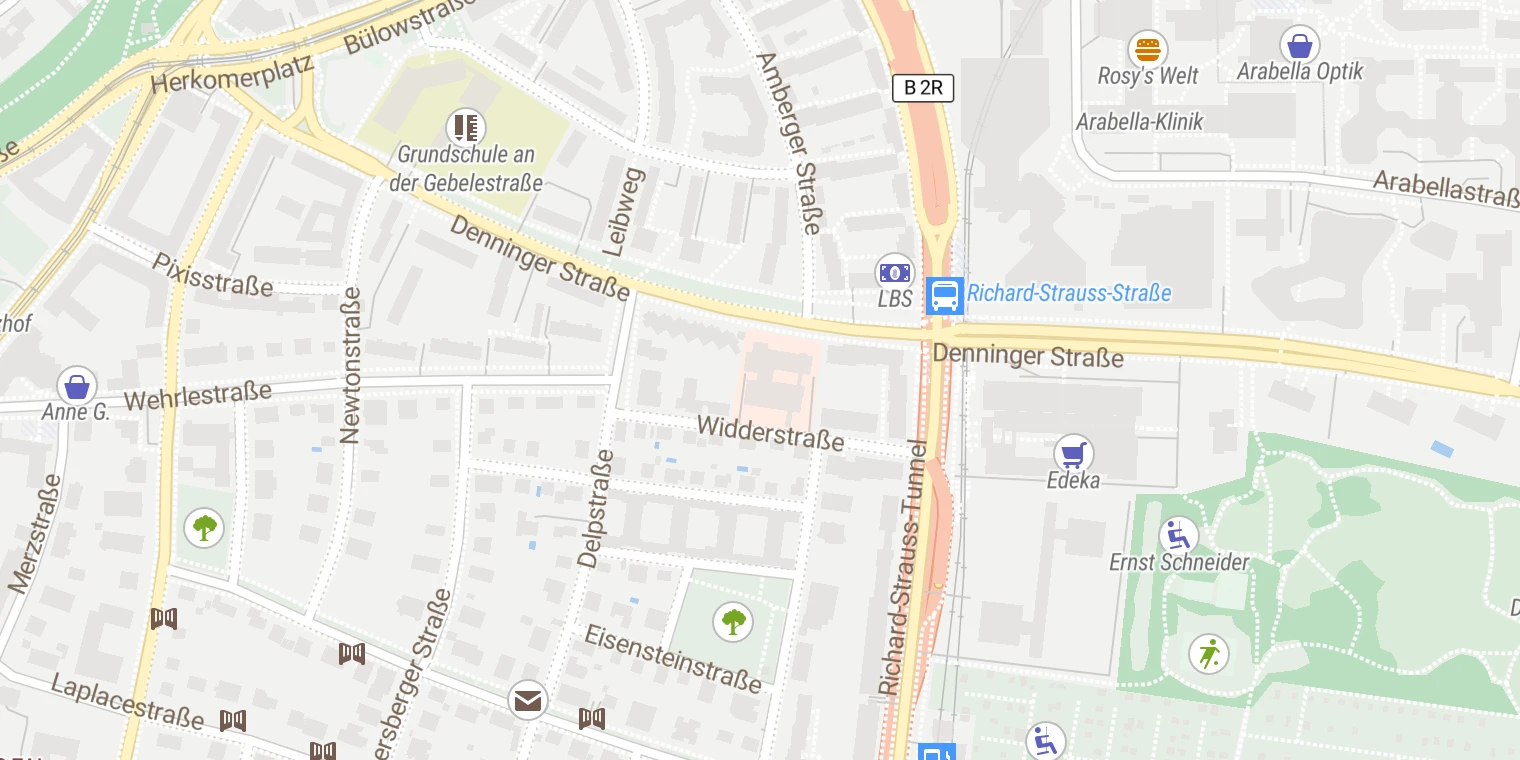 Kartenansicht Dr. Lubos Kliniken Bogenhausen