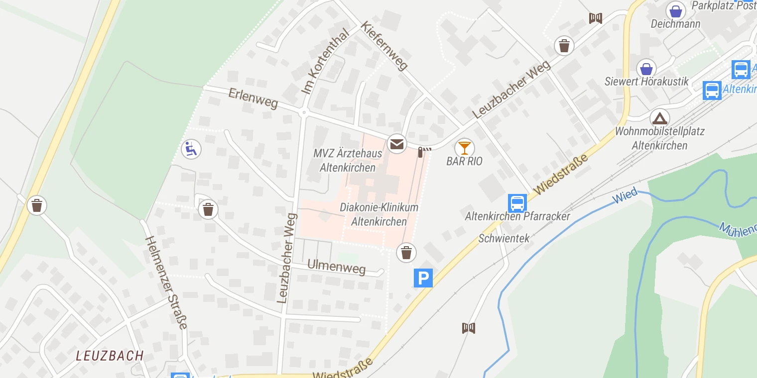 Kartenansicht DRK Krankenhaus Altenkirchen-Hachenburg (Altenkirchen)