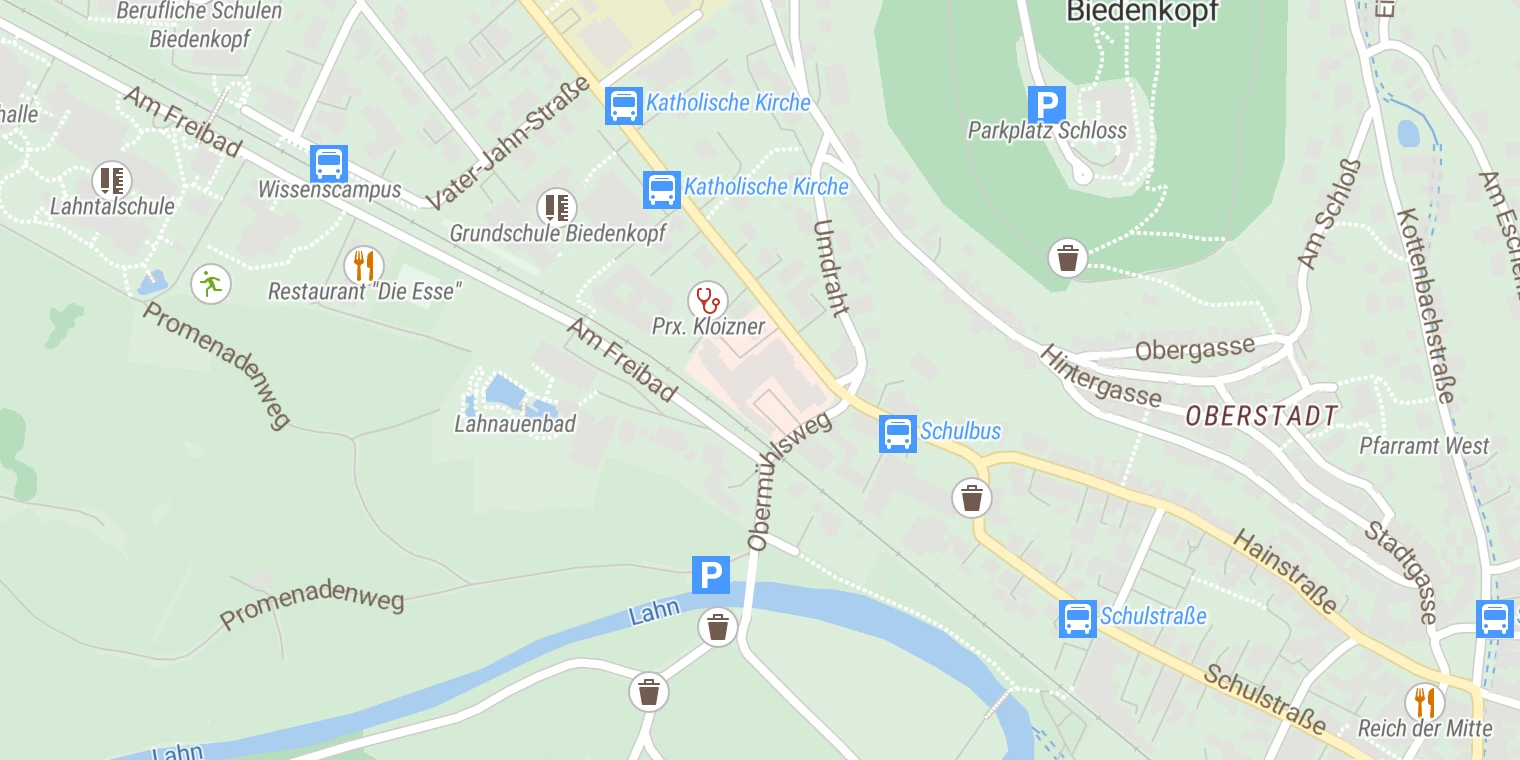 Kartenansicht DRK Krankenhaus Biedenkopf
