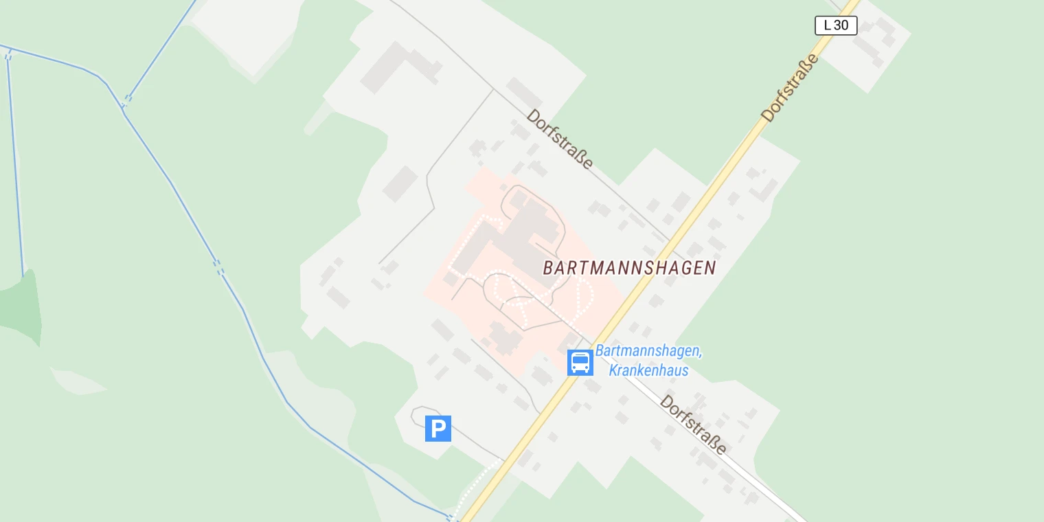 Kartenansicht DRK-Krankenhaus Grimmen