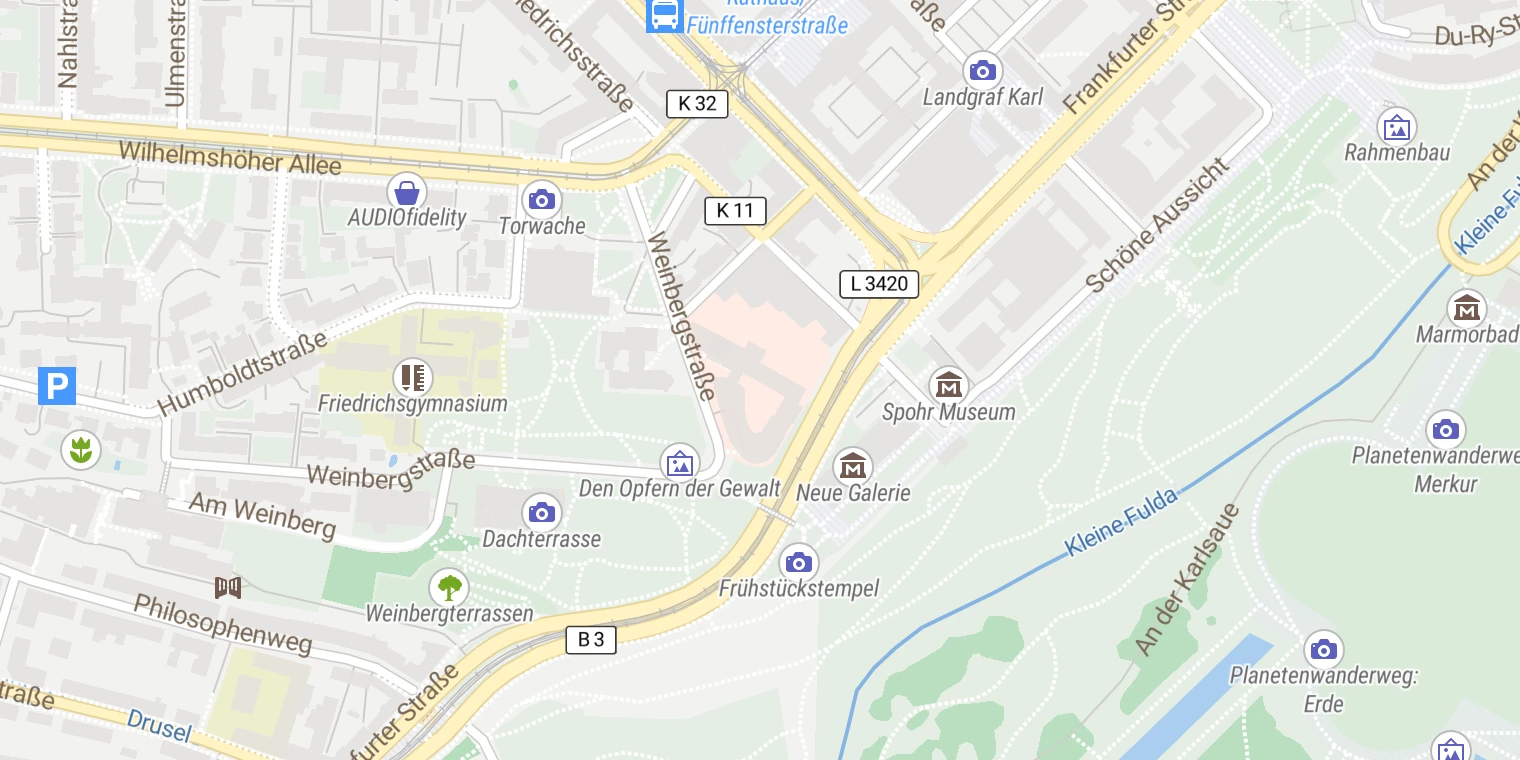 Kartenansicht Elisabeth-Krankenhaus Kassel