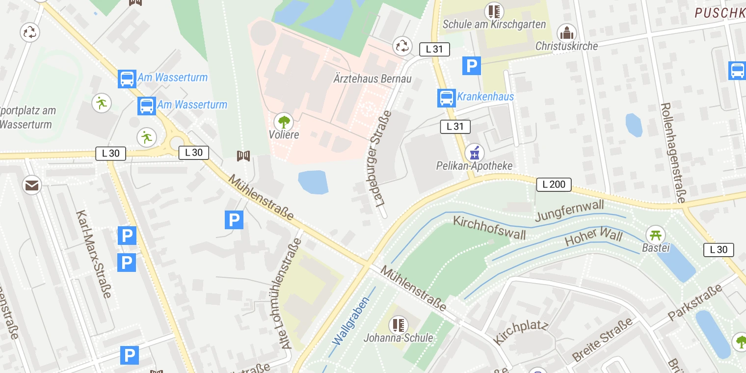 Kartenansicht Epilepsieklinik Tabor