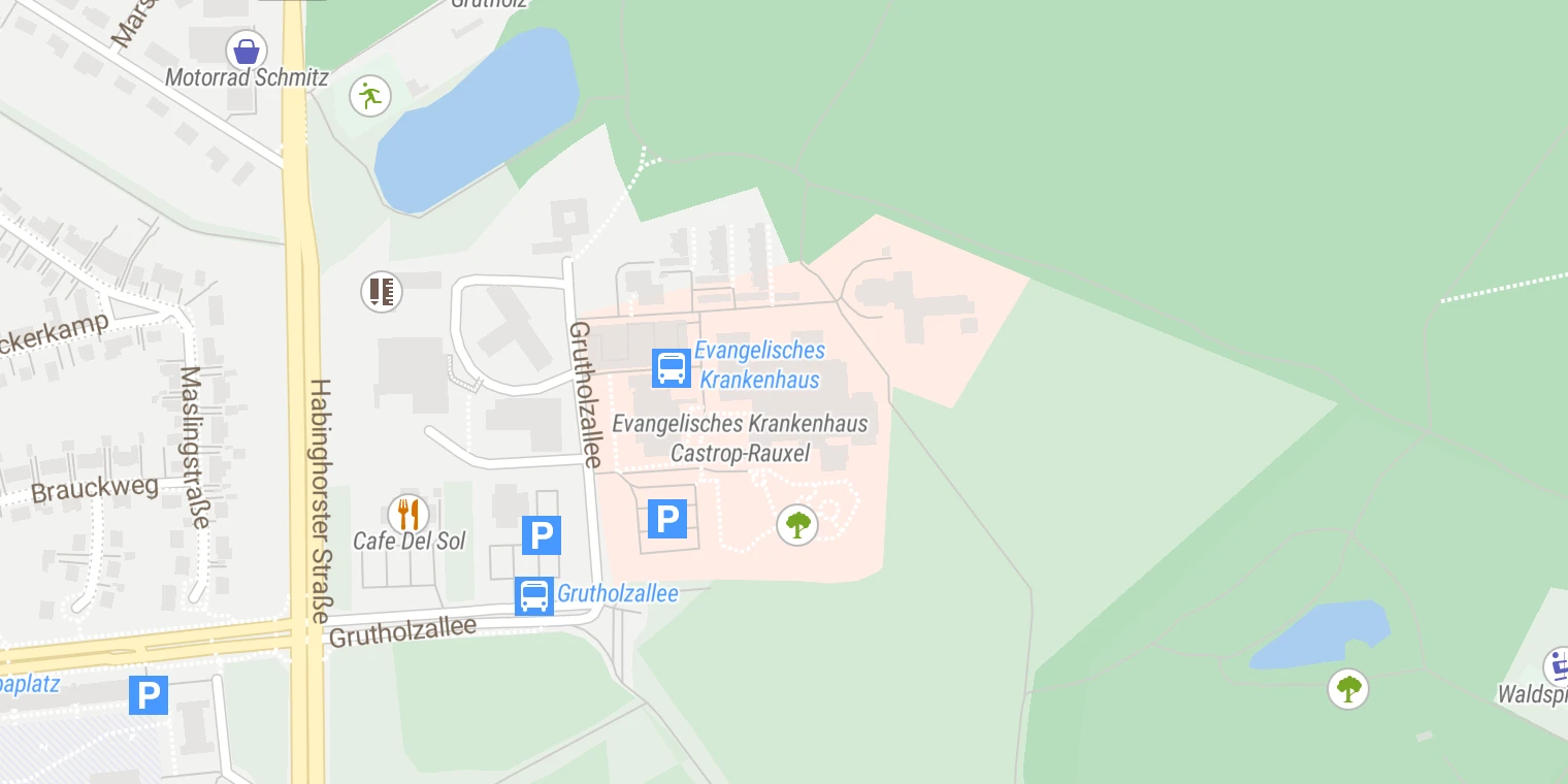Kartenansicht Ev. Krankenhaus Castrop-Rauxel