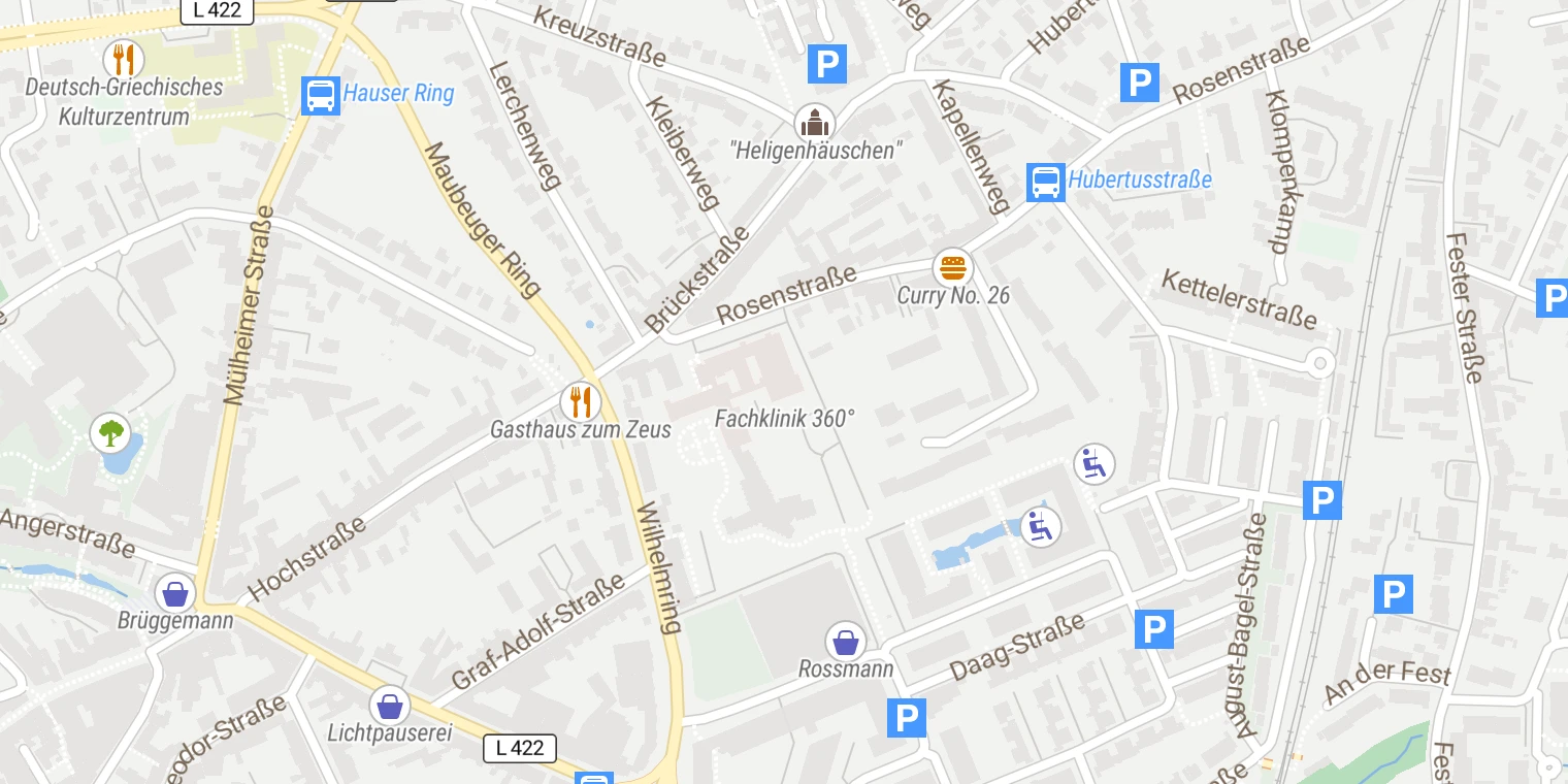Kartenansicht Fachklinik 360°