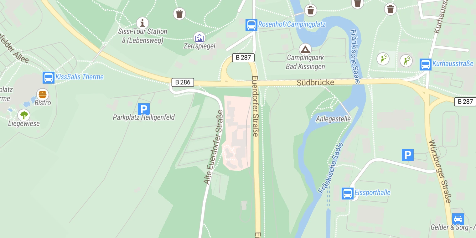 Kartenansicht Fachklinik Heiligenfeld