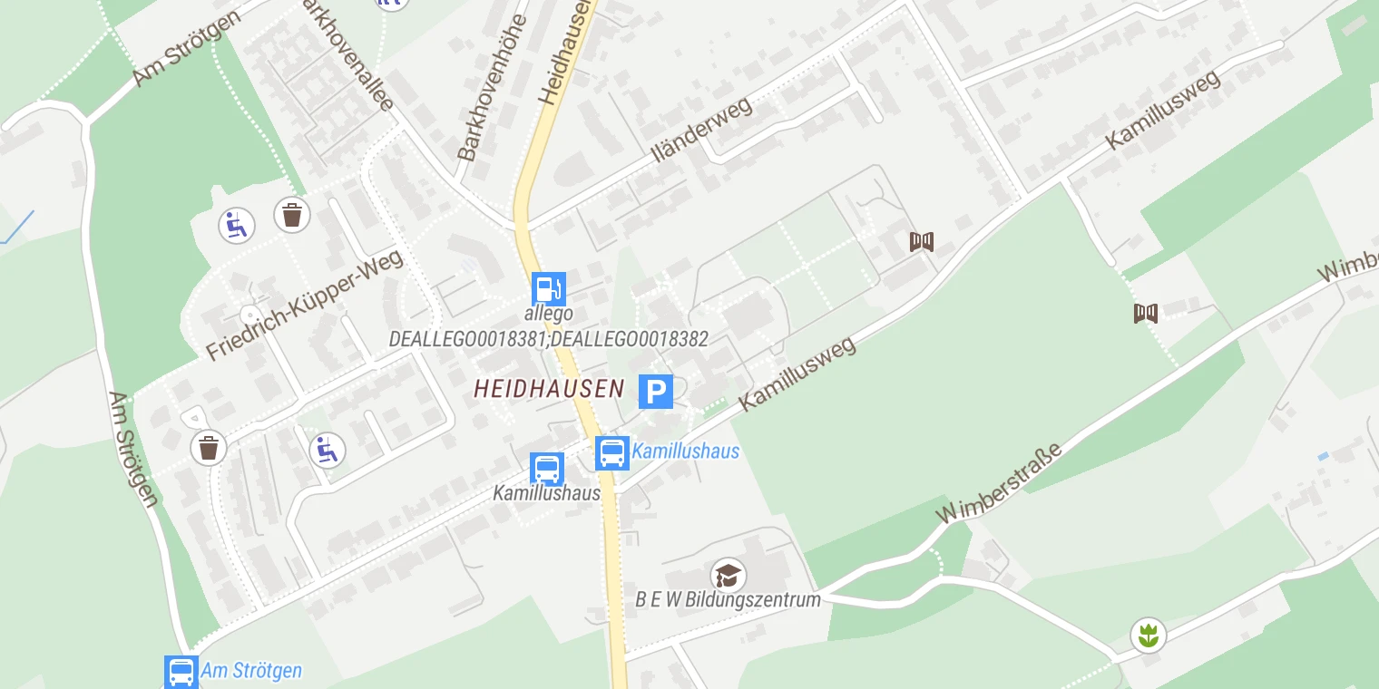 Kartenansicht Fachklinik Kamillushaus Heidhausen