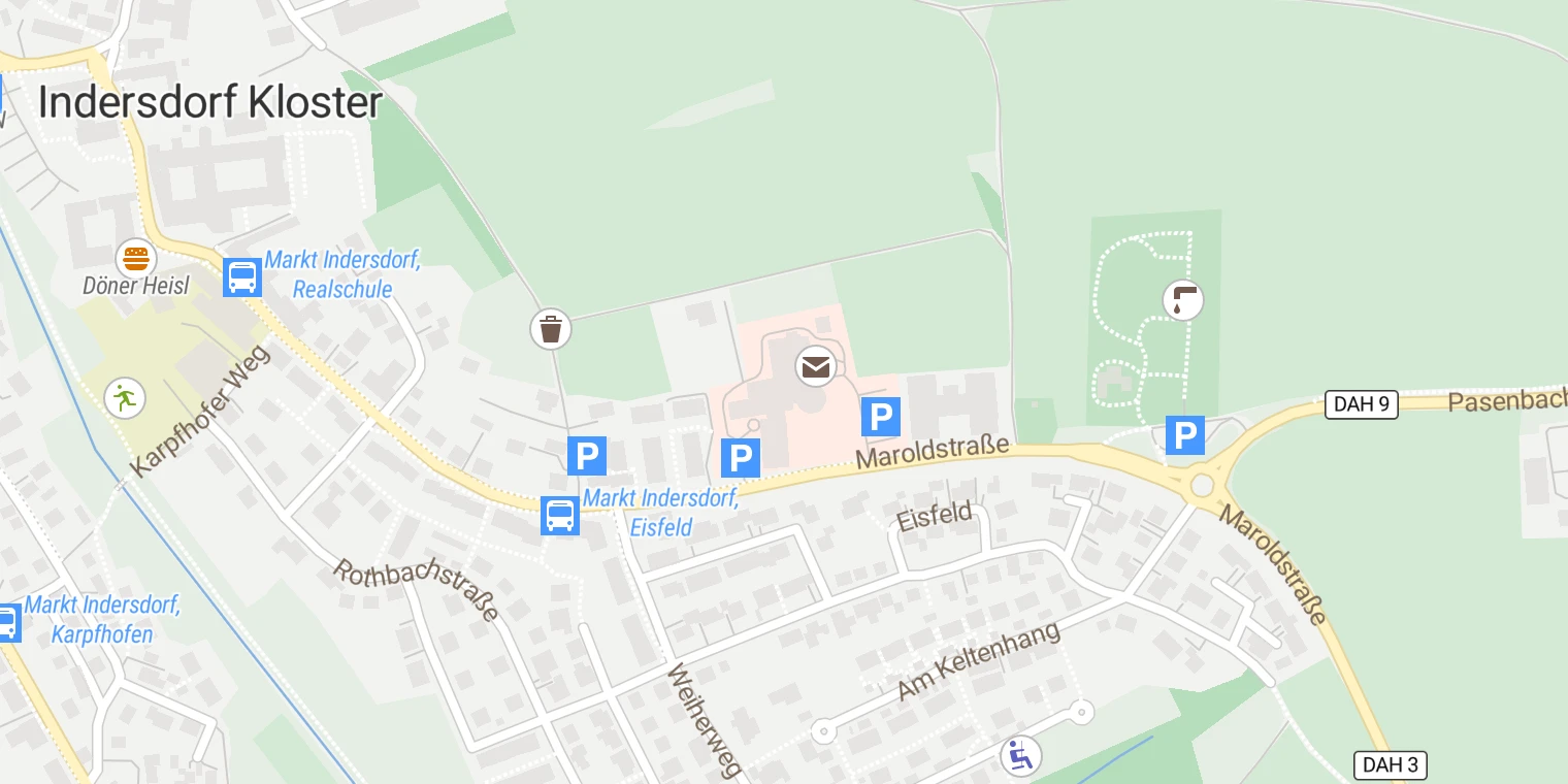 Kartenansicht Helios Amper-Klinik Indersdorf
