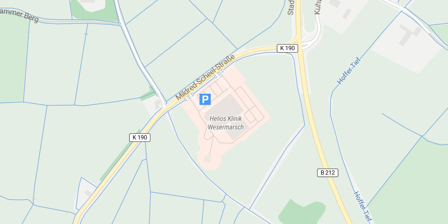 Kartenansicht Helios Klinik Wesermarsch