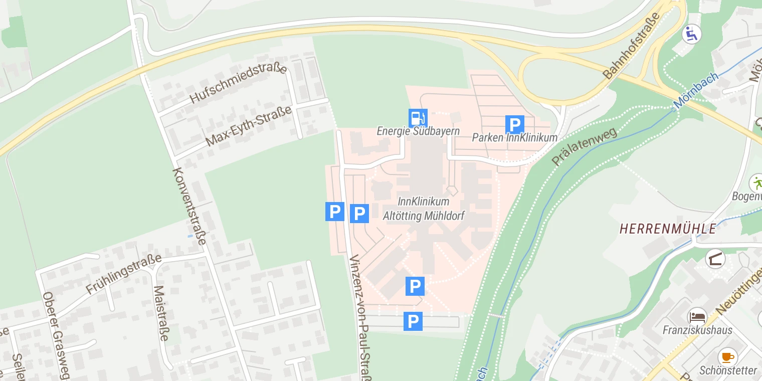 Kartenansicht kbo-Inn-Salzach-Klinikum Altötting