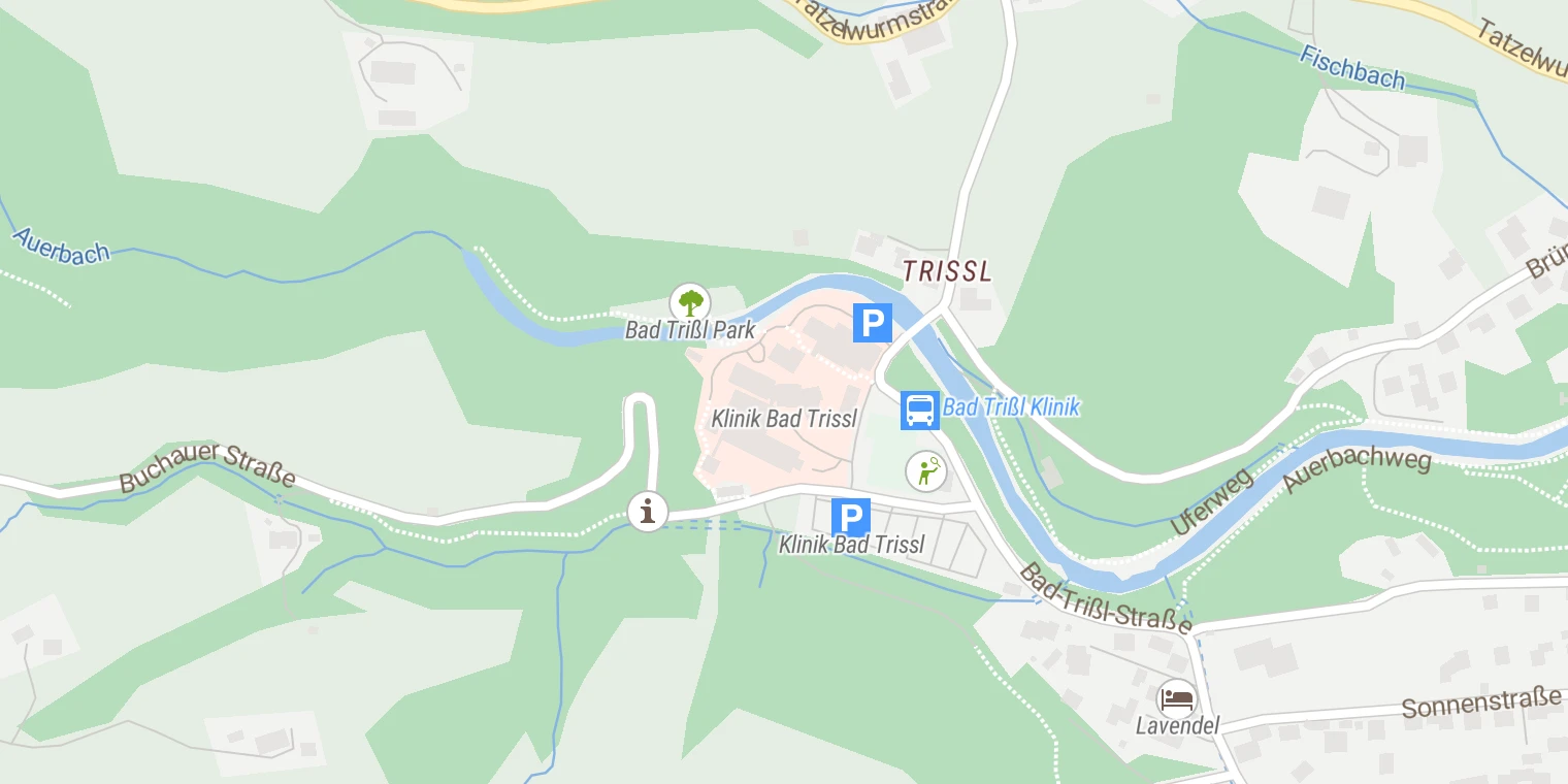 Kartenansicht Klinik Bad Trissl