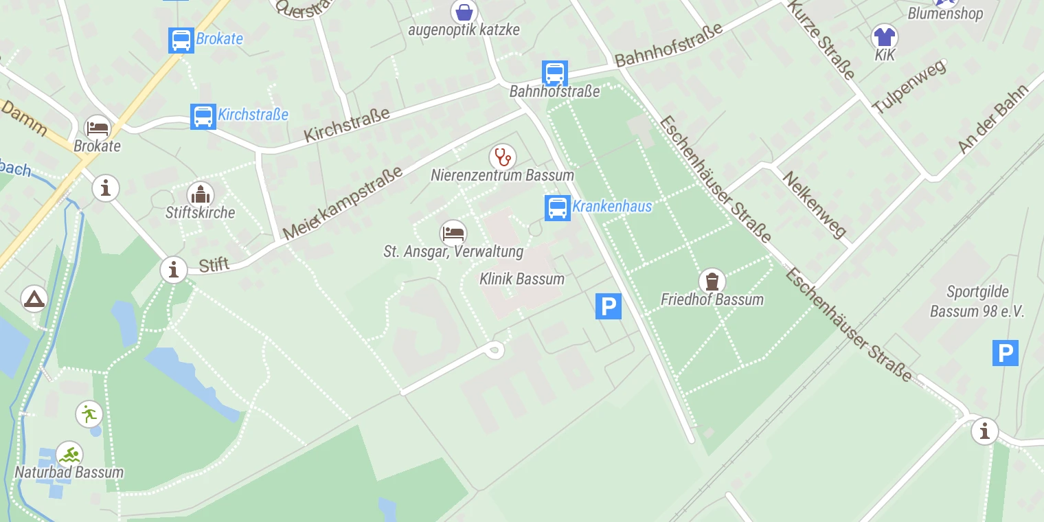 Kartenansicht Klinik Bassum