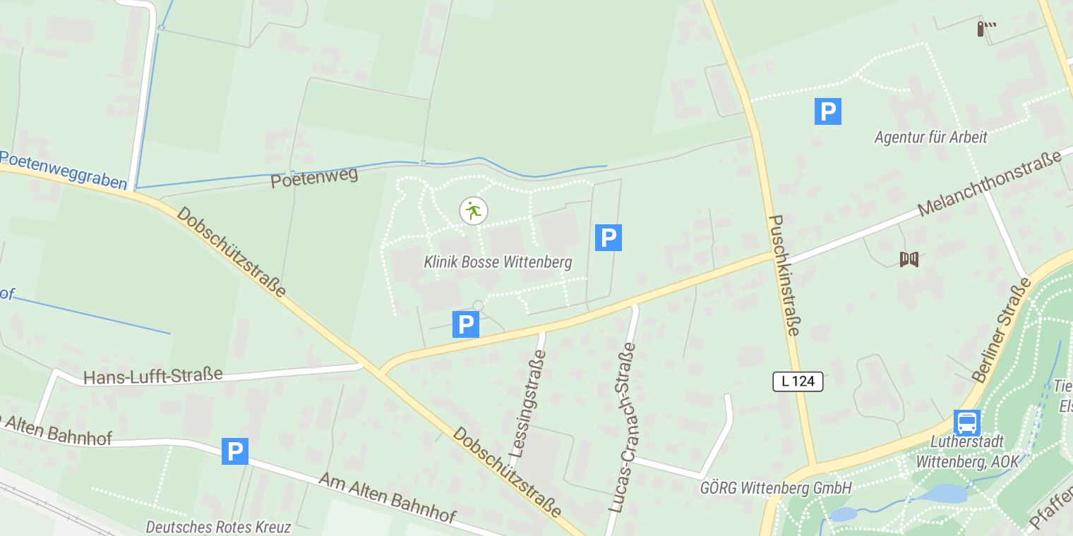 Kartenansicht Klinik Bosse Wittenberg