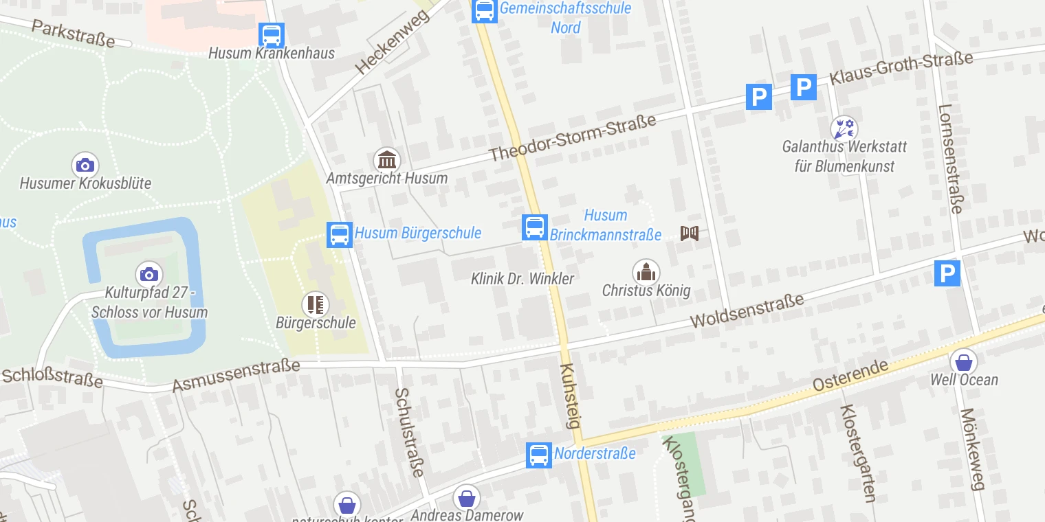 Kartenansicht Klinik Dr. Winkler