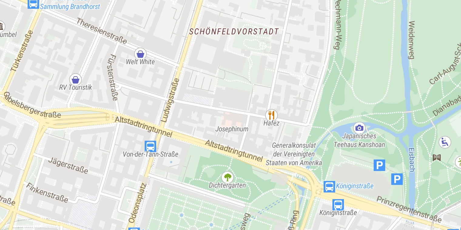 Kartenansicht Klinik Josephinum