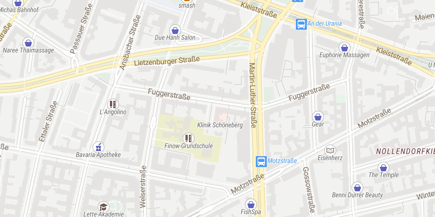 Kartenansicht Klinik Schöneberg