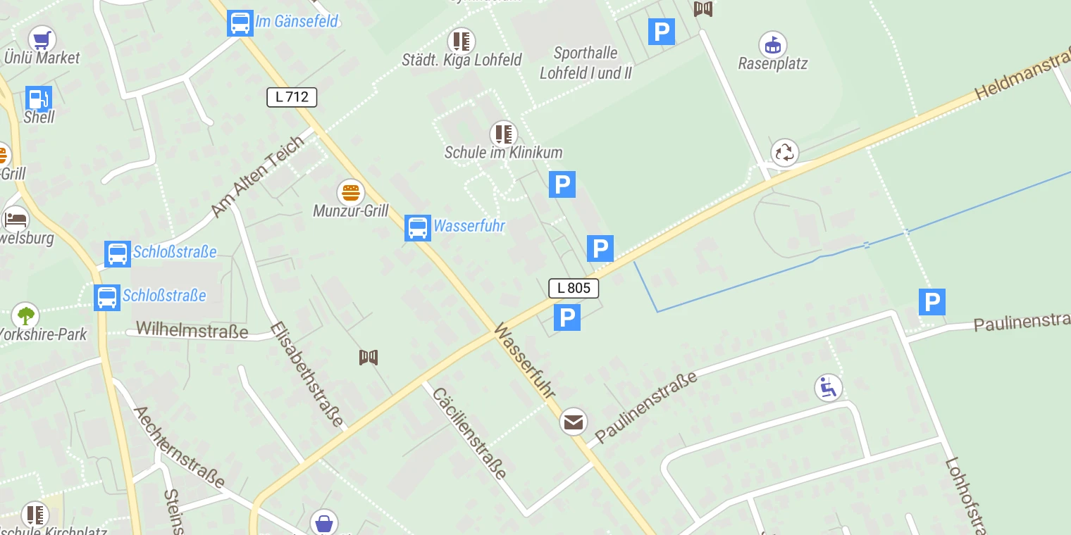 Kartenansicht Klinikum Lippe (Bad Salzuflen)