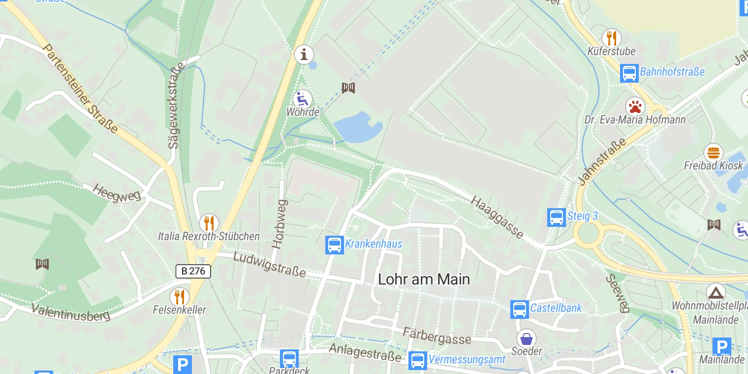 Kartenansicht Klinikum Main-Spessart Lohr