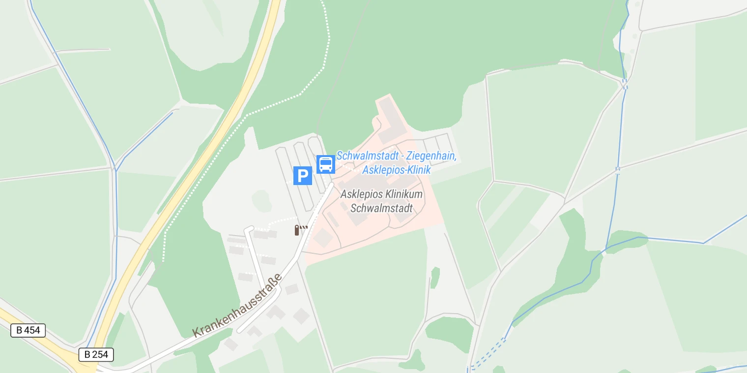 Kartenansicht Klinikum Schwalmstadt