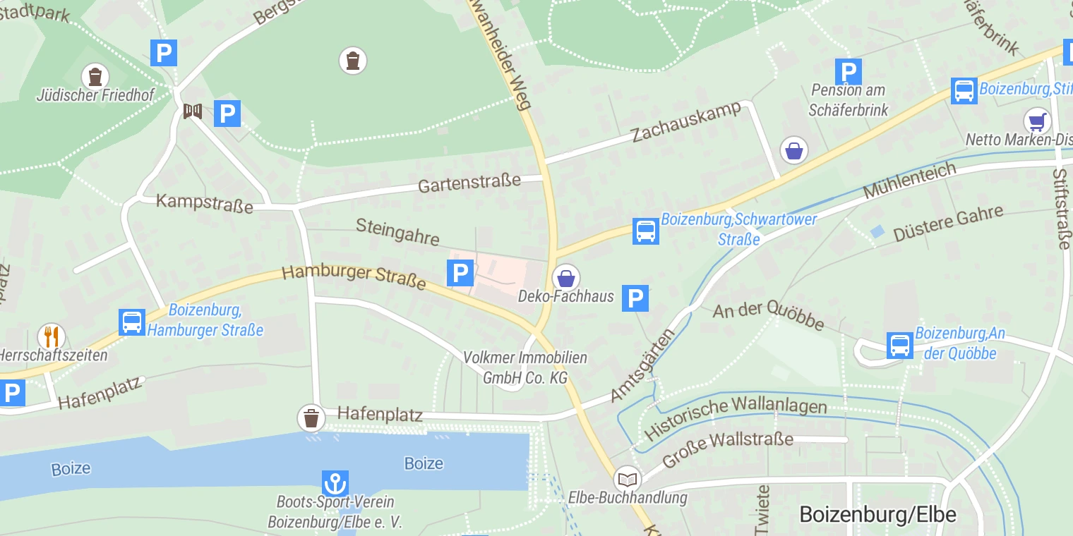 Kartenansicht KMG Klinik Boizenburg