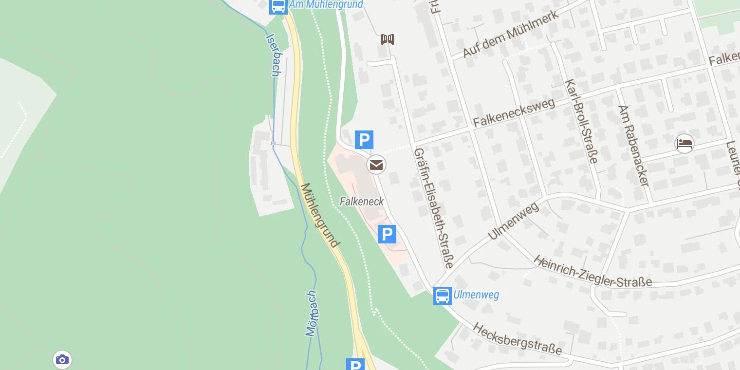 Kartenansicht Krankenhaus Falkeneck