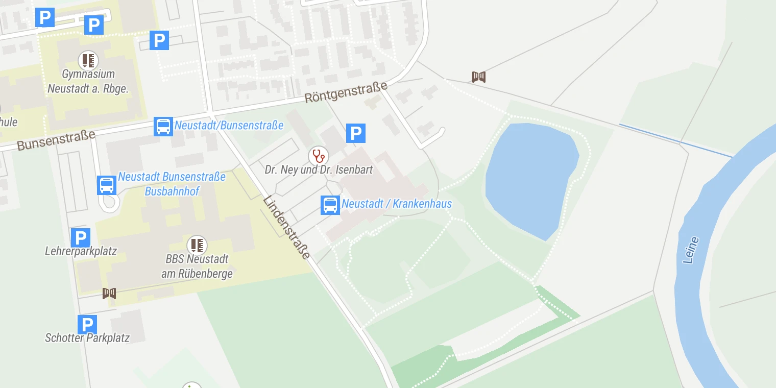 Kartenansicht KRH Klinikum Neustadt am Rübenberge