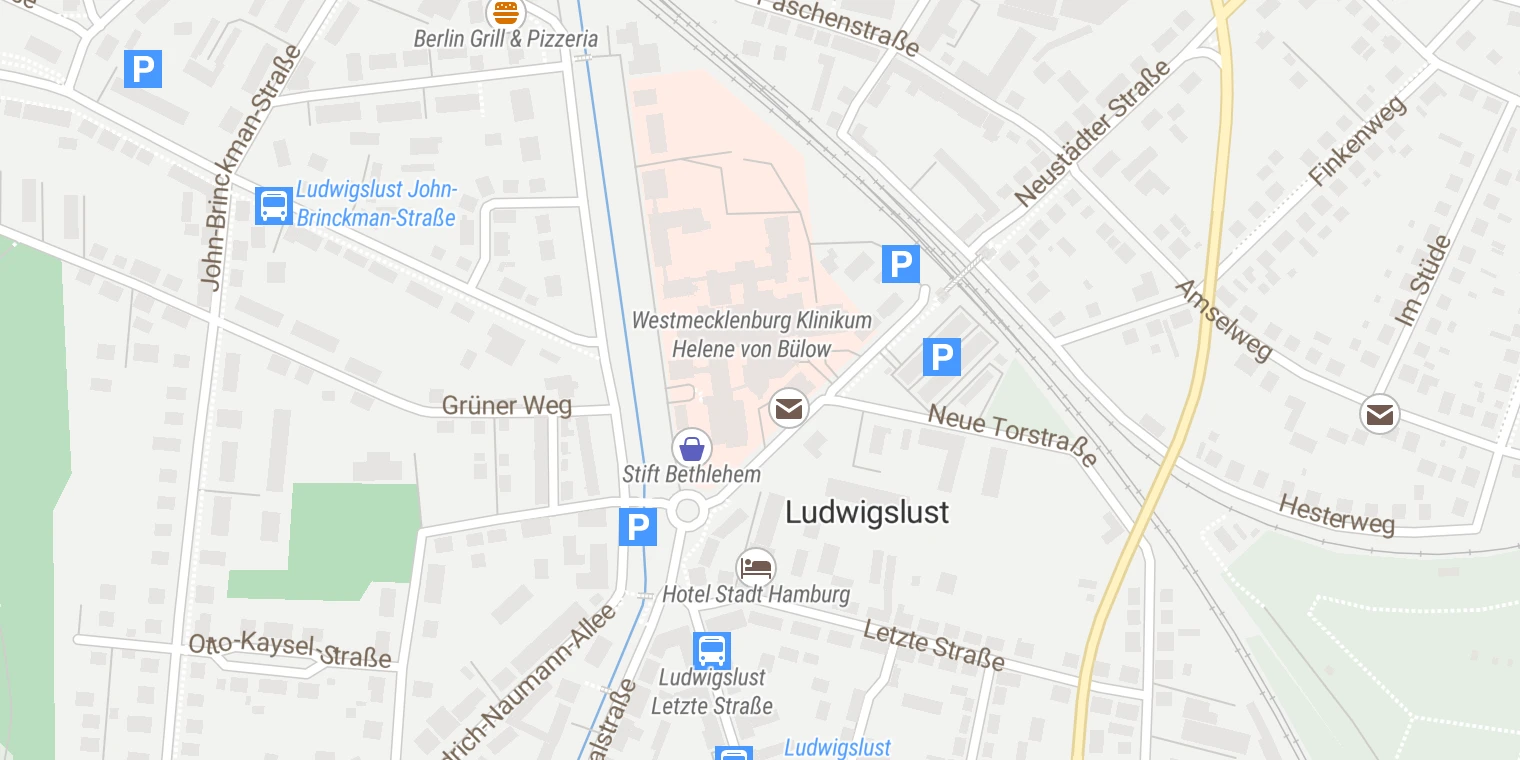 Kartenansicht LUP-Klinikum Helene von Bülow
