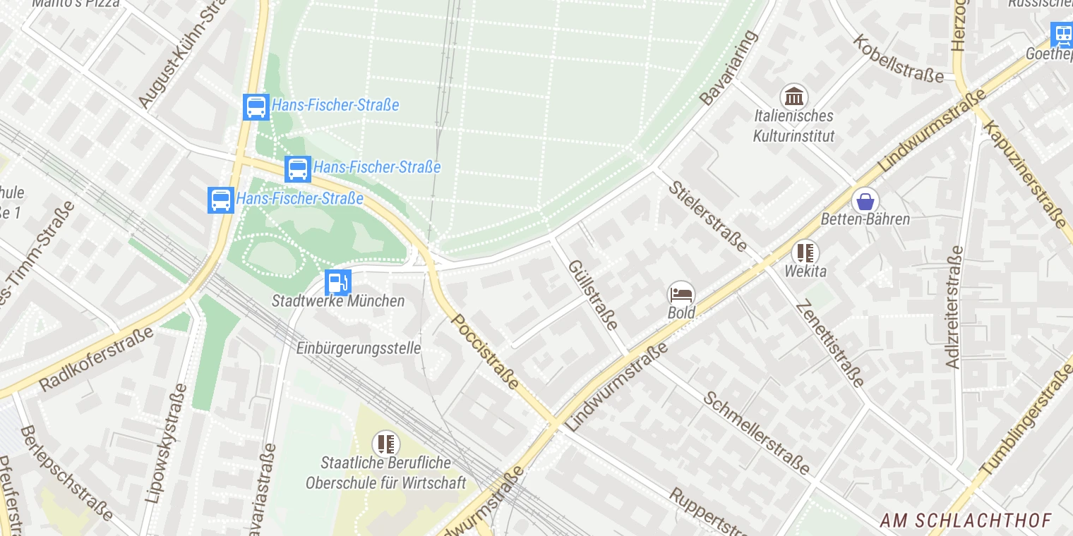 Kartenansicht Maria-Theresia-Klinik