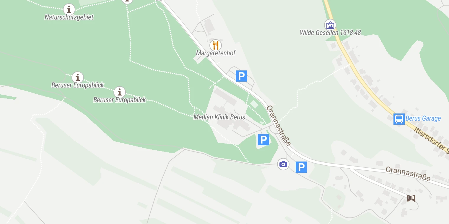 Kartenansicht Median Klinik Berus