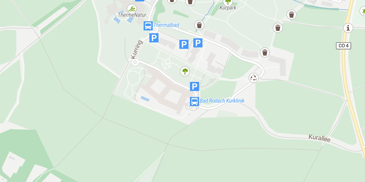 Kartenansicht Medical Park Bad Rodach