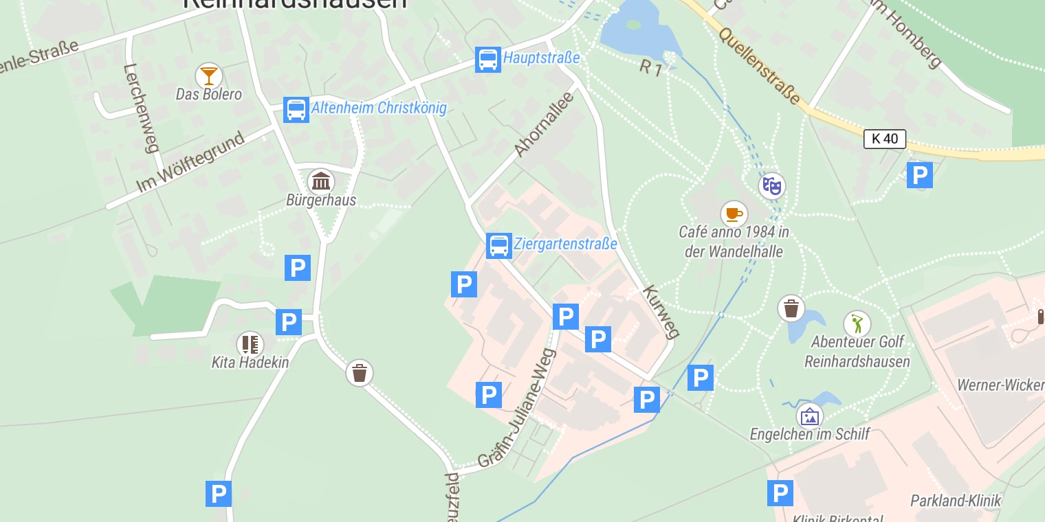 Kartenansicht MediClin Kliniken Bad Wildungen