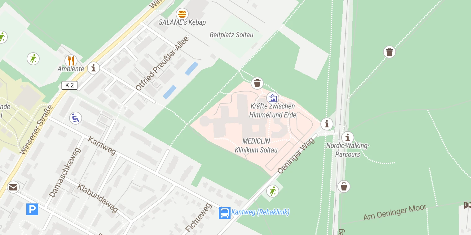 Kartenansicht MediClin Klinikum Soltau