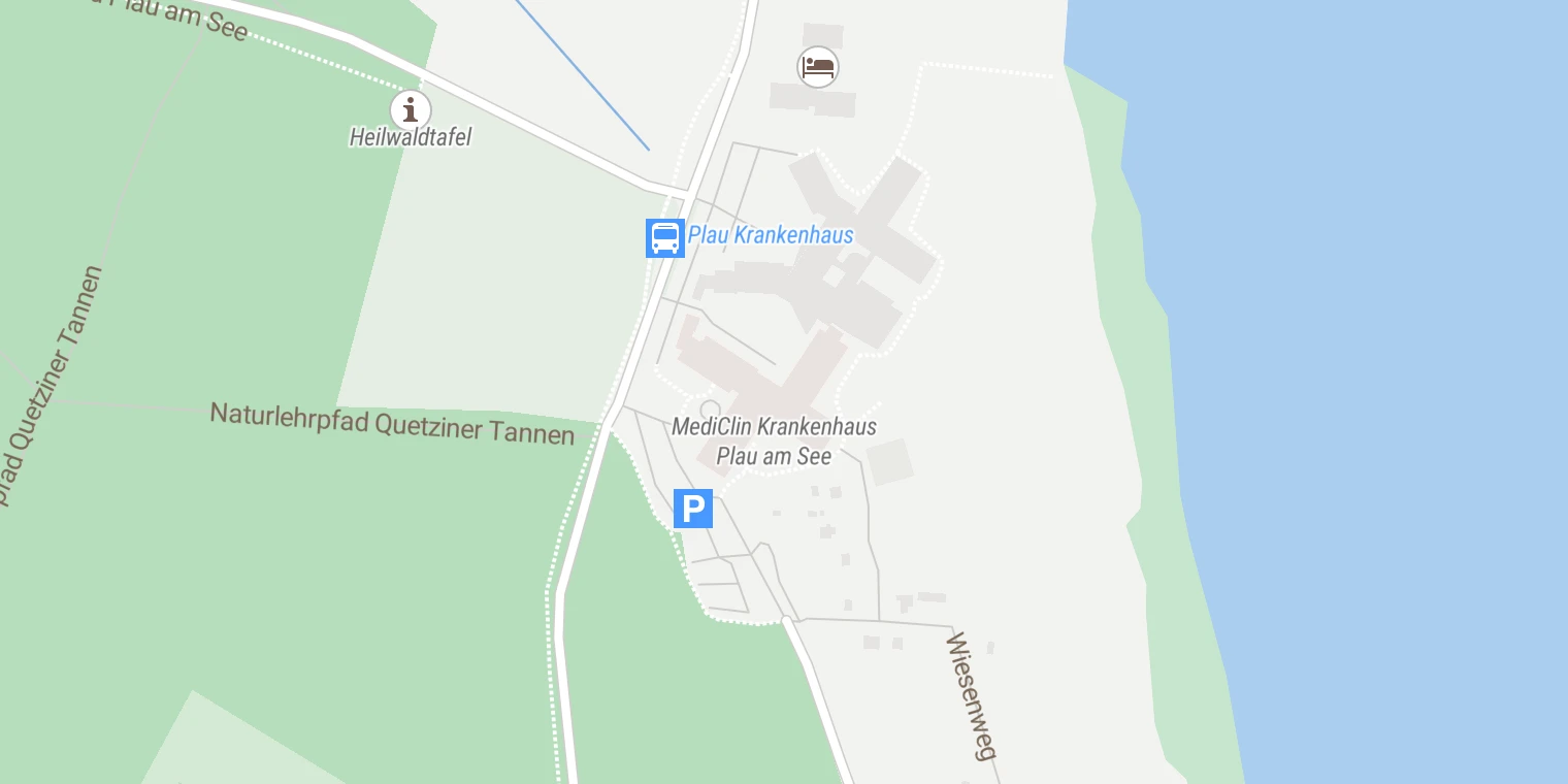 Kartenansicht MediClin Krankenhaus Plau am See